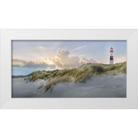 The Guardian White Modern Wood Framed Art Print by Calascibetta, Mike