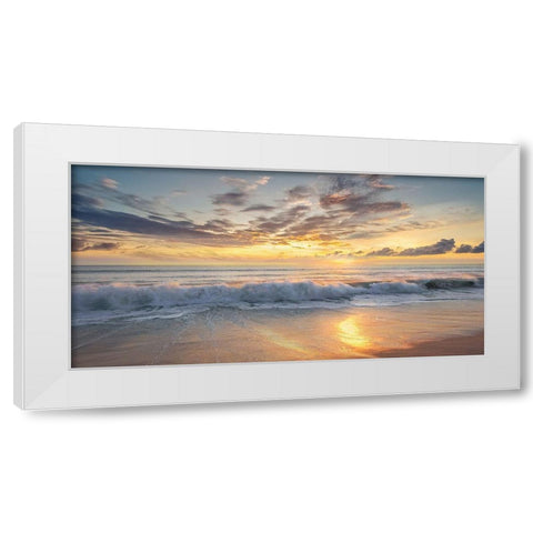 Azio Island White Modern Wood Framed Art Print by Calascibetta, Mike