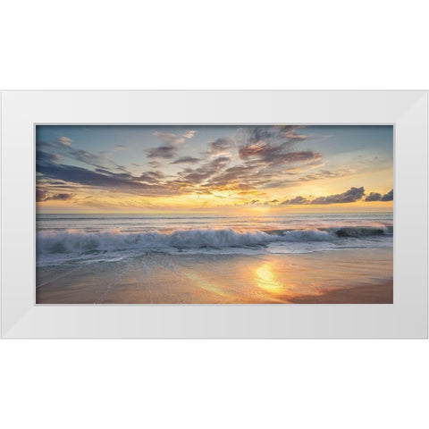 Azio Island White Modern Wood Framed Art Print by Calascibetta, Mike