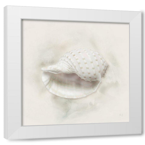 Soft Sand and Shell IV White Modern Wood Framed Art Print by Jill, Susan