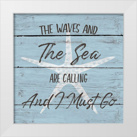 The Sun and the Sand White Modern Wood Framed Art Print by Jill, Susan