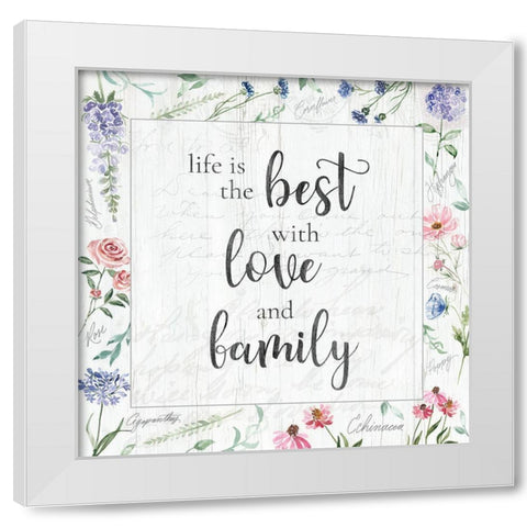 Love and Family White Modern Wood Framed Art Print by Brockmon, Kristen