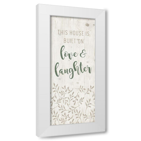 Love and Laughter White Modern Wood Framed Art Print by Murray, Amanda