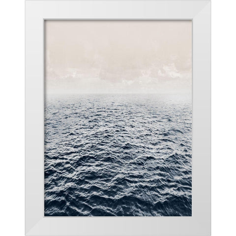 Across the Pond White Modern Wood Framed Art Print by Calascibetta, Mike