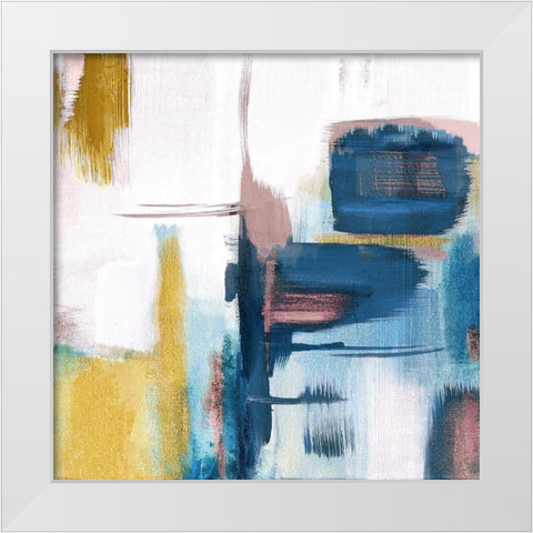 Pays Aubergine White Modern Wood Framed Art Print by Jill, Susan