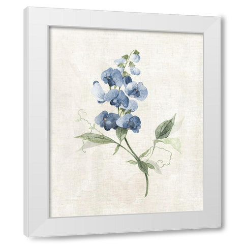 Farmhouse Periwinkle II White Modern Wood Framed Art Print by Robinson, Carol