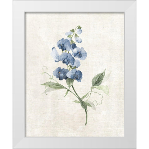 Farmhouse Periwinkle II White Modern Wood Framed Art Print by Robinson, Carol