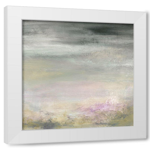 Abstracted Garden White Modern Wood Framed Art Print by Robinson, Carol