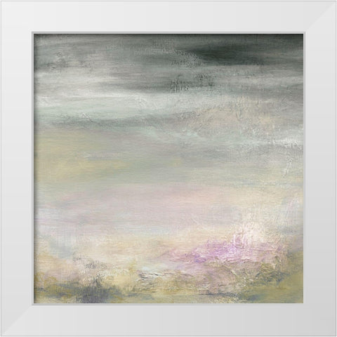 Abstracted Garden White Modern Wood Framed Art Print by Robinson, Carol