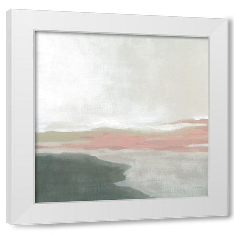Still Lake White Modern Wood Framed Art Print by Robinson, Carol