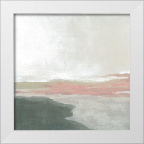 Still Lake White Modern Wood Framed Art Print by Robinson, Carol