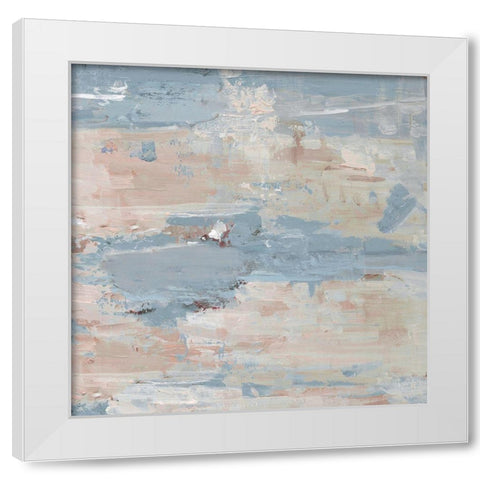 Pastel Water Garden White Modern Wood Framed Art Print by Swatland, Sally