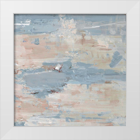 Pastel Water Garden White Modern Wood Framed Art Print by Swatland, Sally