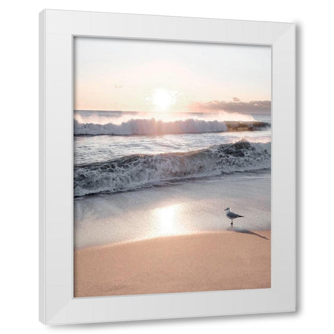 Morning Contemplation White Modern Wood Framed Art Print by Carpentieri, Natalie