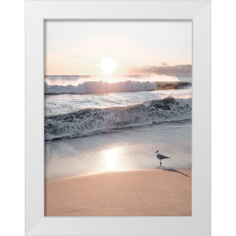 Morning Contemplation White Modern Wood Framed Art Print by Carpentieri, Natalie