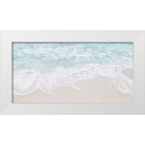 Coastline Tide White Modern Wood Framed Art Print by Carpentieri, Natalie