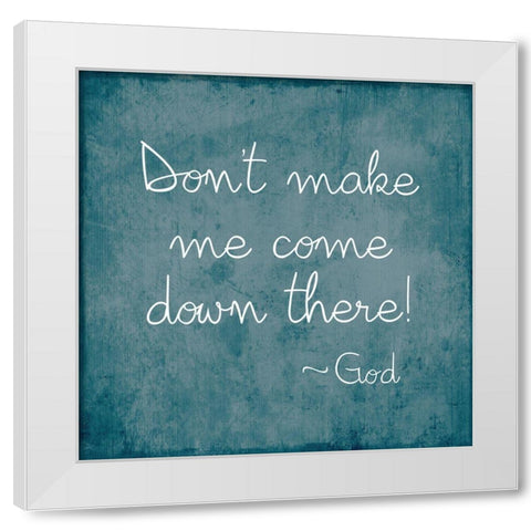 Come Down There White Modern Wood Framed Art Print by Designs, CAD