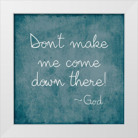 Come Down There White Modern Wood Framed Art Print by Designs, CAD
