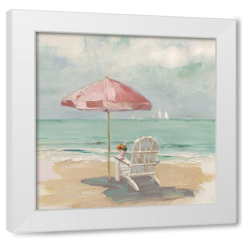 Beach Life II White Modern Wood Framed Art Print by Swatland, Sally