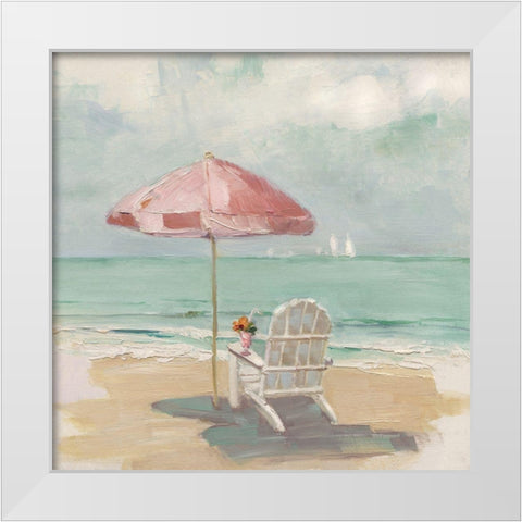 Beach Life II White Modern Wood Framed Art Print by Swatland, Sally