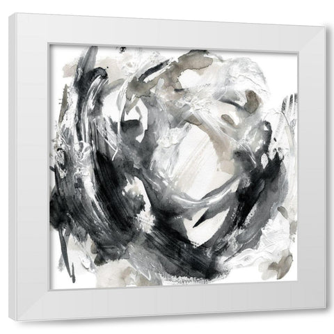 Rotation White Modern Wood Framed Art Print by Robinson, Carol
