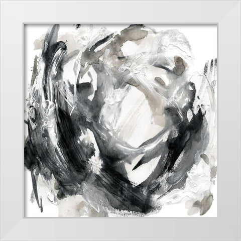 Rotation White Modern Wood Framed Art Print by Robinson, Carol