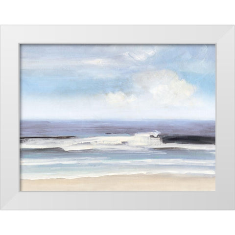 Soft Breaking White Modern Wood Framed Art Print by Swatland, Sally