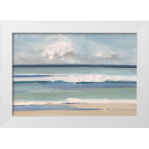 Gulf Breeze White Modern Wood Framed Art Print by Swatland, Sally