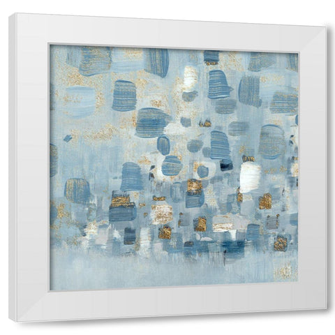 Sea Glass Reflection I White Modern Wood Framed Art Print by Jill, Susan