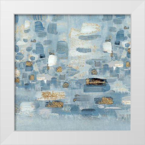 Sea Glass Reflection II White Modern Wood Framed Art Print by Jill, Susan