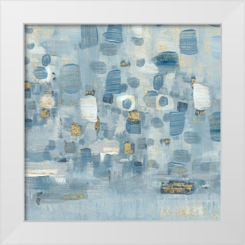Sea Glass Reflection III White Modern Wood Framed Art Print by Jill, Susan