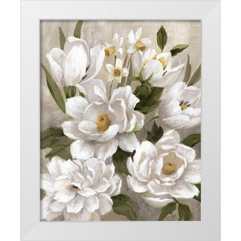 Sweet Spring Day White Modern Wood Framed Art Print by Nan