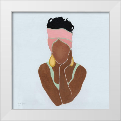 Beauty All That II White Modern Wood Framed Art Print by Tava Studios