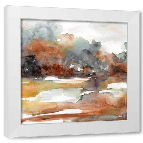 Sandstone and Sediment I White Modern Wood Framed Art Print by Robinson, Carol