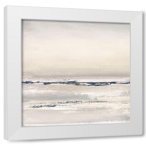 Distant Fog I White Modern Wood Framed Art Print by Tava Studios
