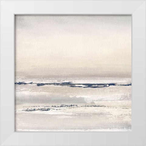 Distant Fog I White Modern Wood Framed Art Print by Tava Studios