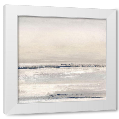 Distant Fog II White Modern Wood Framed Art Print by Tava Studios