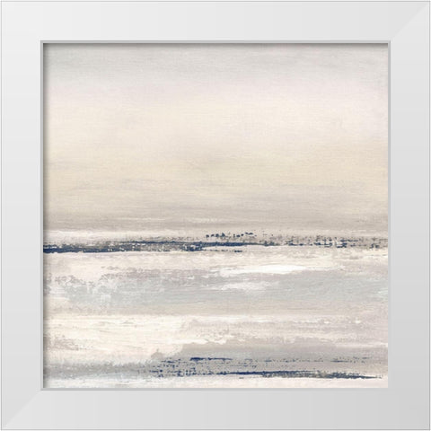 Distant Fog II White Modern Wood Framed Art Print by Tava Studios
