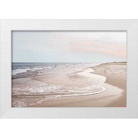 Corolla Soft White Modern Wood Framed Art Print by Carpentieri, Natalie