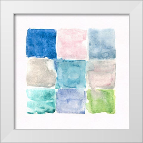 Pastel Intersection I White Modern Wood Framed Art Print by Swatland, Sally