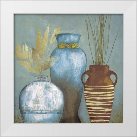 Portofino I White Modern Wood Framed Art Print by Tava Studios