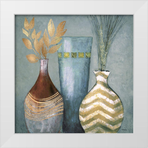 Portofino II White Modern Wood Framed Art Print by Tava Studios