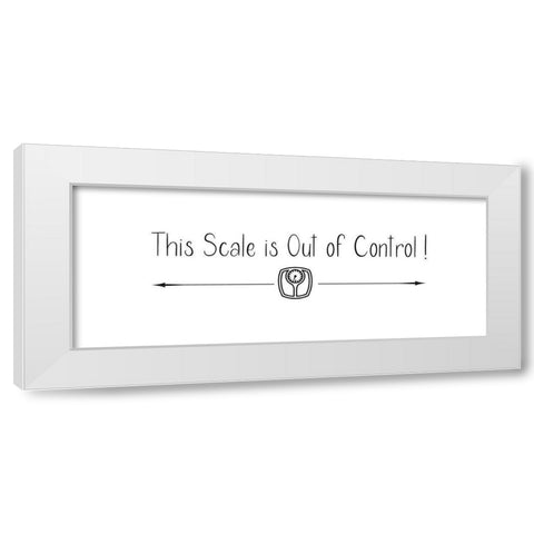 This Scale White Modern Wood Framed Art Print by Jill, Susan