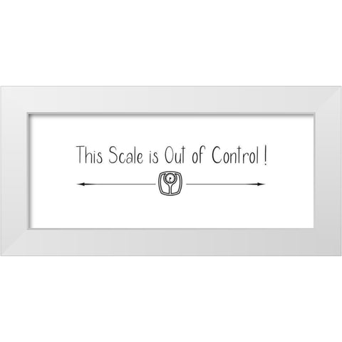 This Scale White Modern Wood Framed Art Print by Jill, Susan