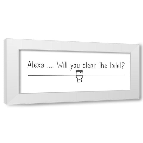 Alexa ... White Modern Wood Framed Art Print by Jill, Susan