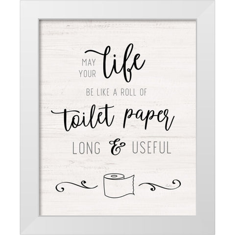 Long and Useful White Modern Wood Framed Art Print by Carpentieri, Natalie