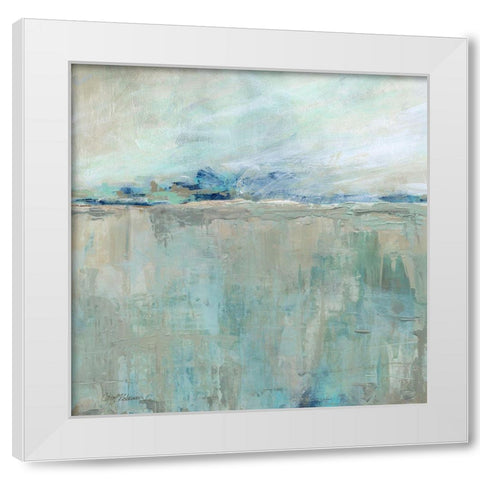 Colors of the Sea White Modern Wood Framed Art Print by Robinson, Carol