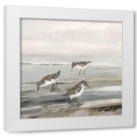 Evening Beach II White Modern Wood Framed Art Print by Swatland, Sally