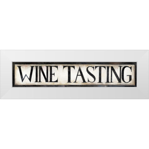 Vintage Wine White Modern Wood Framed Art Print by Vollherbst-Lane, Elaine