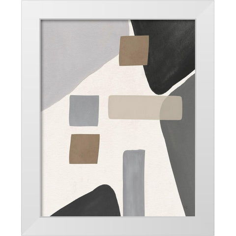 Grey Valley White Modern Wood Framed Art Print by Jill, Susan